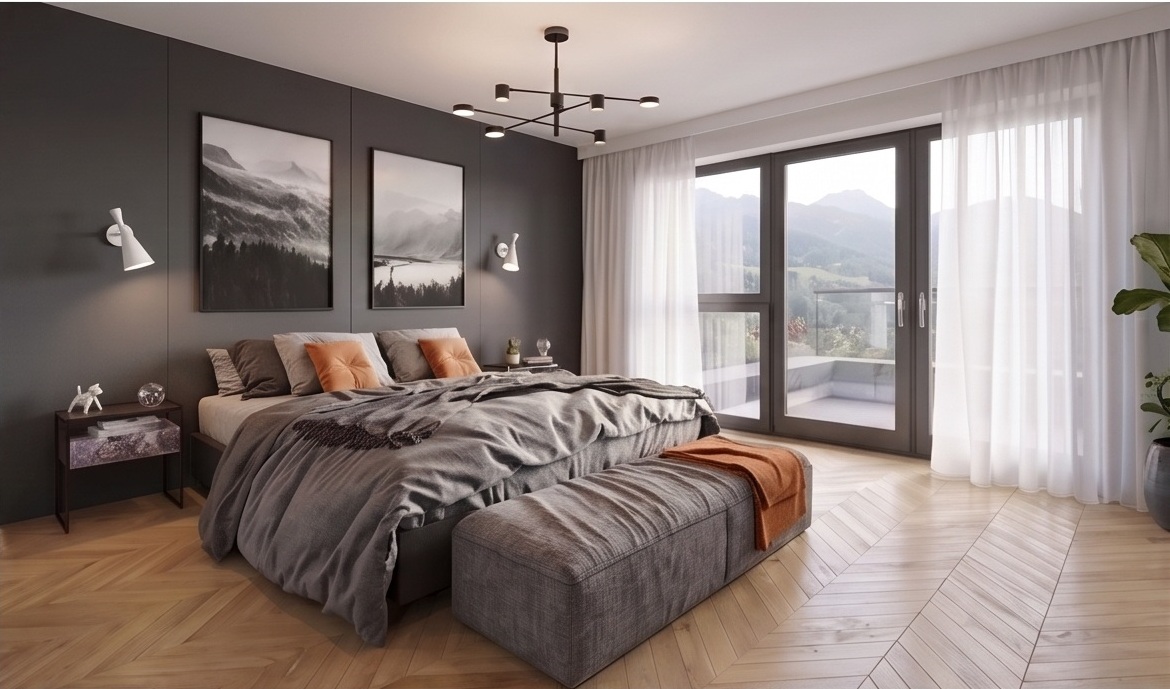 The principal bedroom suite